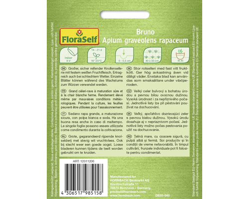 Zadenpakket knolselderij Bruno van FloraSelf