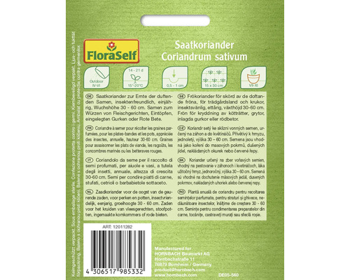 Zaadverpakking koriander
