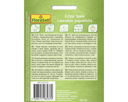Echte Speik Lavendula angustifolia verpakking