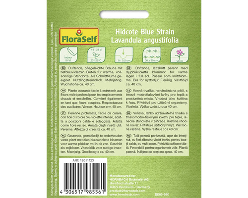 FloraSelf Hidcote Blue Strain Lavandula angustifolia zadenpakket