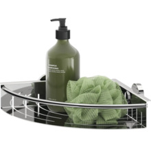 Hoekrek met shampoo en badspons
