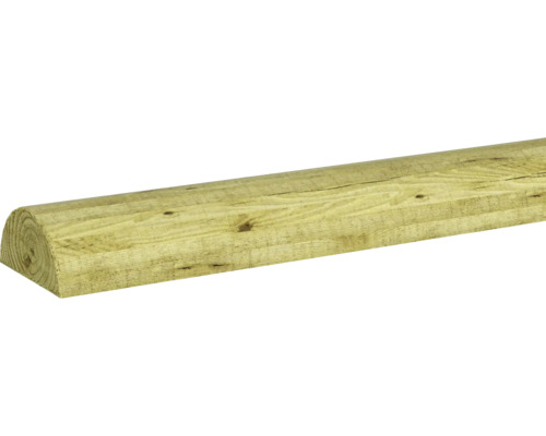 Houten balk met halfronde vorm