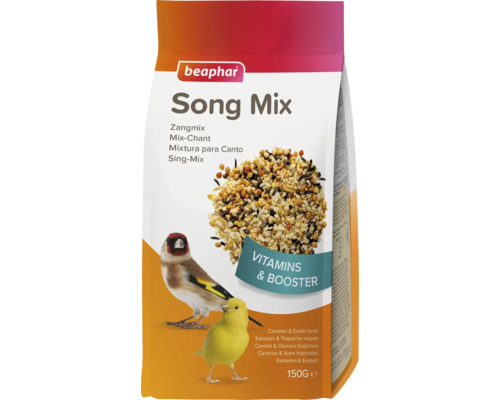 BEAPHAR Zangmix vogelvoer kanarie-tropische vogel 150 gram Beaphar Song Mix vogelvoer in een verpakking van 150 gram