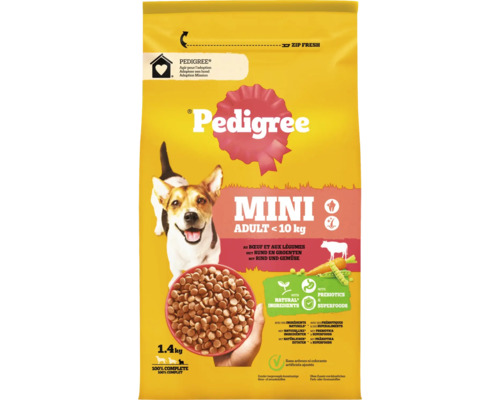 PEDIGREE Hondenvoer adult mini rund 1,4 kg.