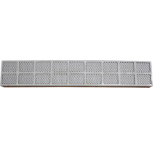 Metalen ventilatierooster met rechthoekige openingen
