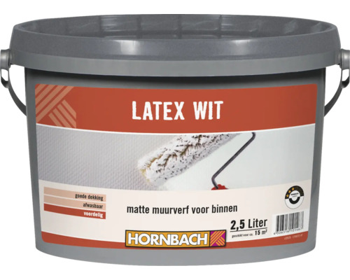 HORNBACH Latex wit 2,5 l