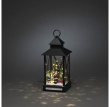 Decoratieve lantaarn met kerstmotief, kerstboom, kerstman en verlichting