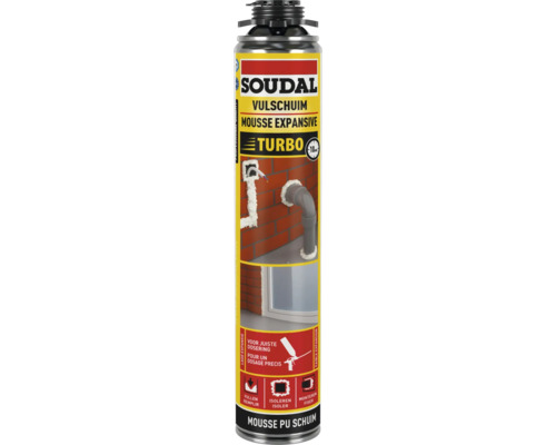 Soudal vulschuim turbo spuitbus