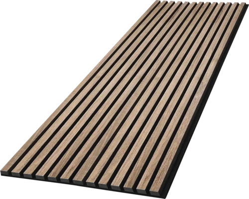3D Akoestisch paneel walnut 2600x560x18mm 3D Akoestisch paneel walnut 2600x560x18mm