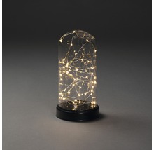 Decoratieve glazen stolp met LED-lichtslinger