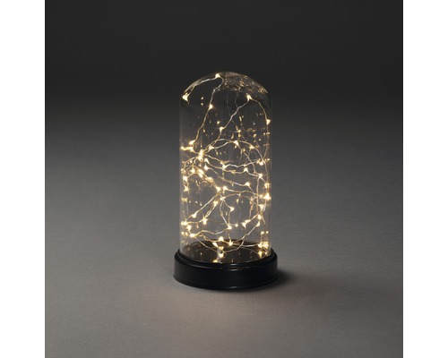KONSTSMIDE Kerstverlichting LED lichtsnoer in stolp 50 lampjes extra warmwit Decoratieve glazen stolp met LED-lichtslinger