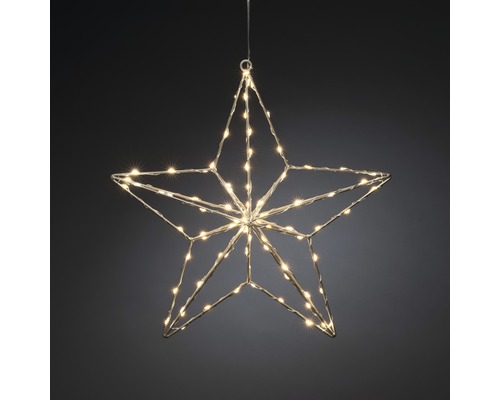 KONSTSMIDE Kerstverlichting LED micro verlichting ster 90 lampjes extra warmwit Decoratieve ster met verlichting om op te hangen