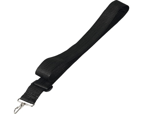 Zwarte nekband met karabijnhaak