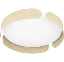 Plafondlamp met houten elementen