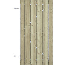 Houten hek met beslag