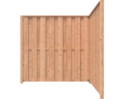 Houten schutting van losse schuttingdelen