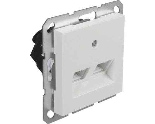 Dubbele aansluitdoos voor netwerkverbindingen