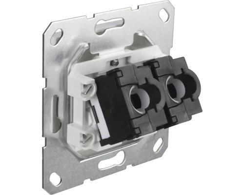 Binnenkant van een data-aansluitdoos voor wandmontage