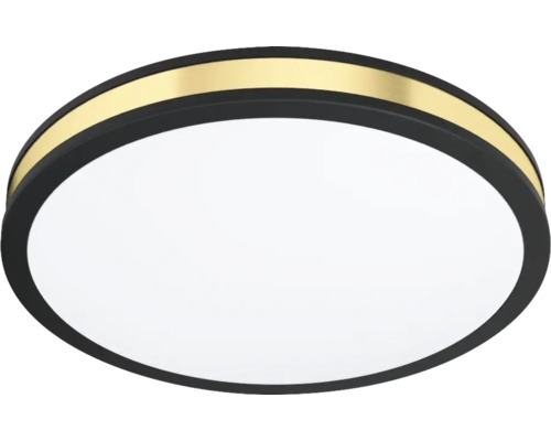 Ronde plafondlamp met goudkleurig accent