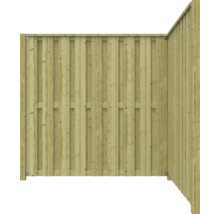 Houten schutting voor de tuin