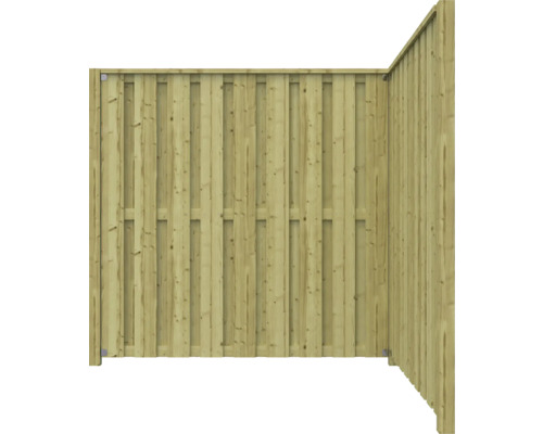 Houten schutting voor de tuin