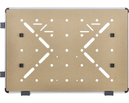 Werkbladverlengstuk met gaten en sleuven