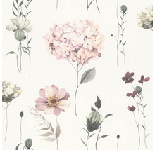 Behang met bloemmotief