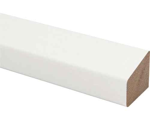 Glaslat hardhout wit gegrond (b x d x l) 17 x 19 x 2700 mm Houten plint, wit