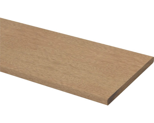 Schaaflat hardhout geschaafd (b x d x l) 9 x 120 x 2100 mm Houten trede voor trappenconstructie