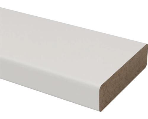 Schaaflat hardhout wit gegrond (b x d x l) 19 x 68 x 2100 mm