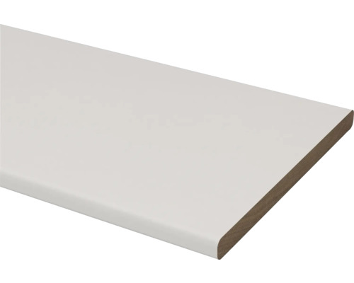 Schaaflat hardhout wit gegrond (b x d x l) 9 x 120 x 2100 mm Houten plint