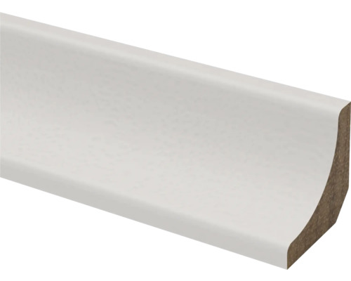 Hollat hardhout wit gegrond (b x d x l) 14 x 14 x 2700 mm Witte houten plint