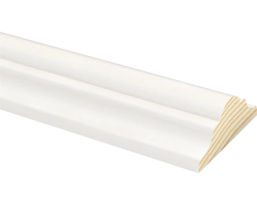 Decorlijst mdf zelfklevend (b x d x l) 9 x 22 x 2400 mm Houten plint, wit gelakt