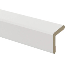 Witte houten plint
