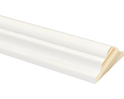 Decorlijst mdf wit gegrond (b x d x l) 9 x 22 x 2600 mm Wit gelakte houten plint