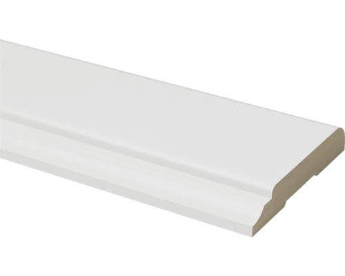 Deurlijst mdf gelakt wit RAL 9010 (b x d x l) 12 x 68 x 2600 mm Witte plint in detail