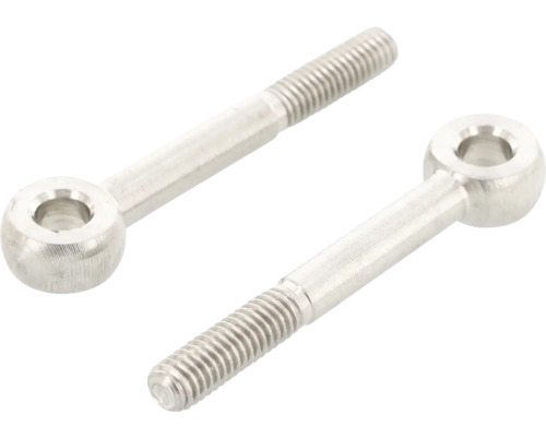 MARINETECH Oogbout M6x40 mm DIN 444 RVS A4, 50 stuks Twee metalen oogbouten