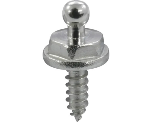MARINETECH Plaatschroef 4,2x10 mm met knop RVS A2, 50 stuks Metalen schroef met kogel