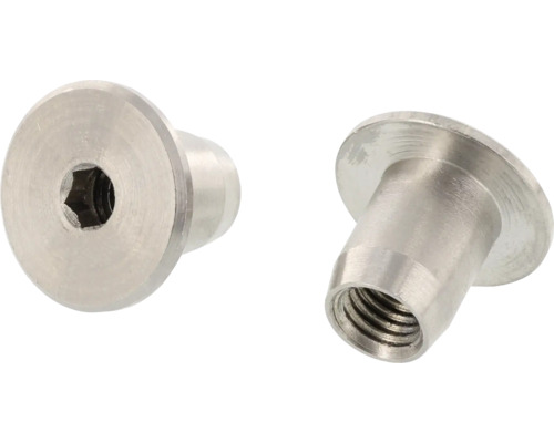 MARINETECH Ringmoer met platte kop M8x15 mm RVS A4, 100 stuks Twee inbusbouten van metaal