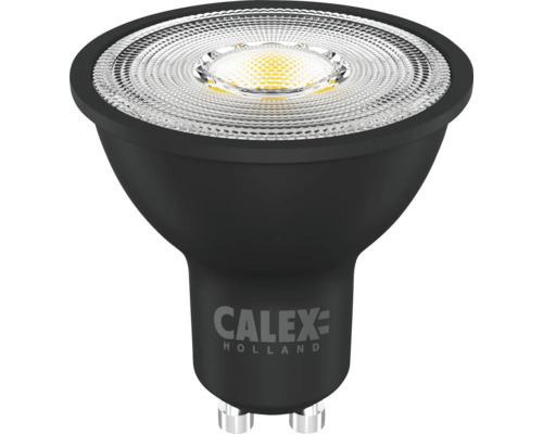 CALEX LED lamp GU10/5W reflectorvorm warmwit zwart, 3 stuks Calex Logo. GU10 LED lamp.