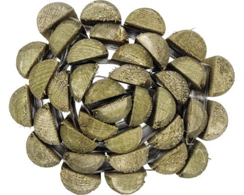 Bundel van gehalveerd brandhout