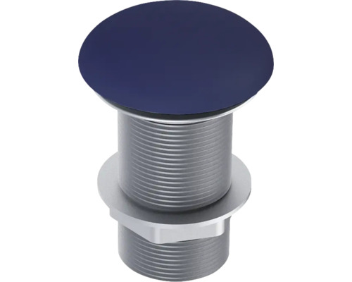 JUNGBORN Wastafelplug drukknop zonder overloop 1 1/4" navy blauw mat Afvoergarnituur met gekleurde afdekking