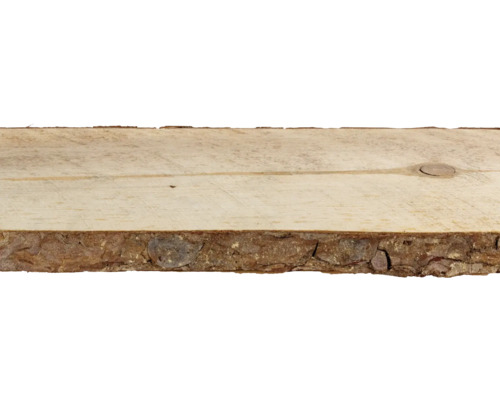 Houten plank met boomschorsrand