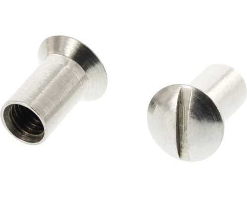 MARINETECH Hulsmoer met gleuf M8x20 mm RVS A4, 100 stuks Twee metalen holle klinknagels