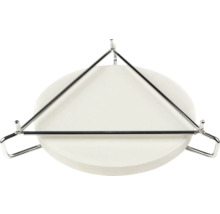 Pizzasteen met metalen frame