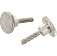 Twee metalen duimschroeven