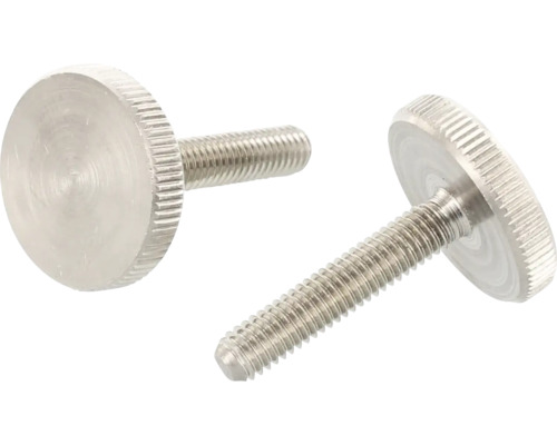 Twee metalen duimschroeven