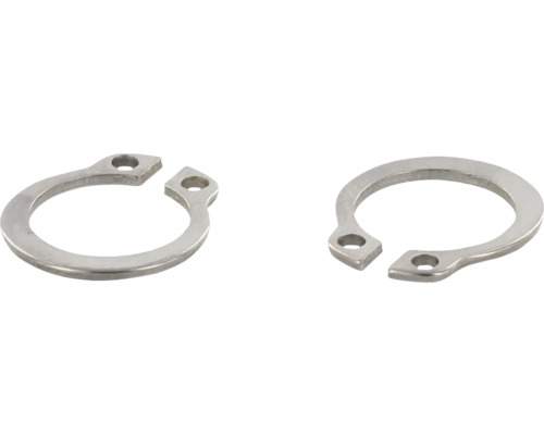 Twee borgringen van metaal