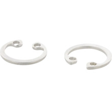 Twee metalen E-ringen