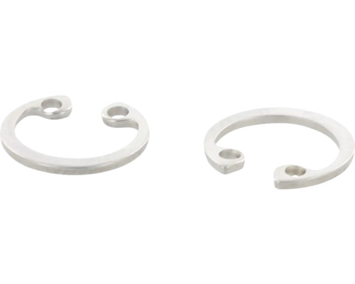 Twee metalen E-ringen